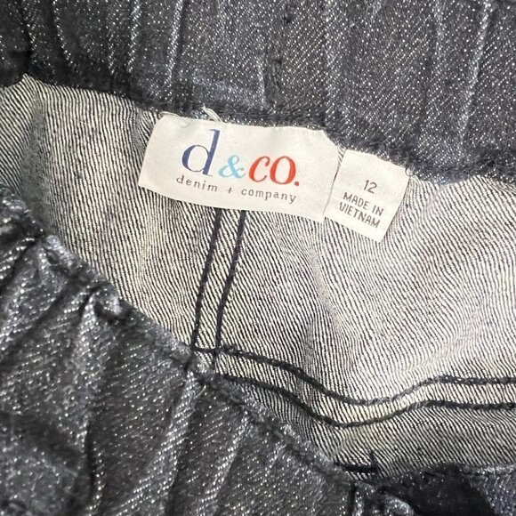 Denim & Co Cropped Capri Denim Jeans Size 12 New - Picture 8 of 9